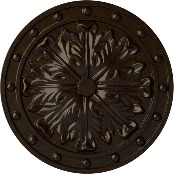 Ekena Millwork Foster Acanthus Leaf Ceiling Medallion (Fits Canopies up to 2 1/4"), 20 1/2"OD x 1 1/2"P, Bronze CM20FOBZS - main